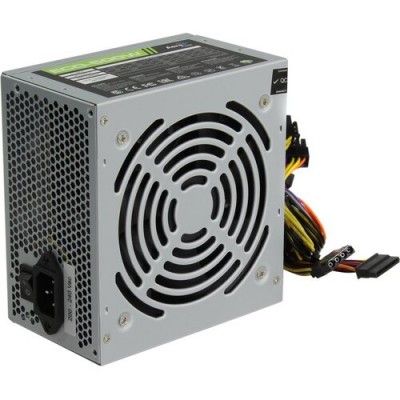 Блок питания ATX 500W Aerocool 500W Retail ECO-500W ATX v2.3 Haswell, fan 12cm, 400mm cable, power cord, 20+4P, 12V 4P, 1x PCI-E 6P, 3x SATA, 2x PATA, 1x FDD