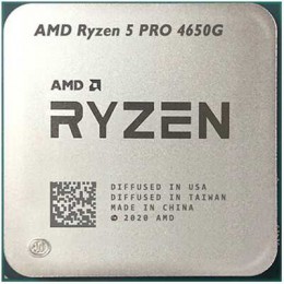 Процессор AMD Ryzen 5 PRO 4650G, 6/12, 3.7-4.2GHz, 384KB/3MB/8MB, AM4, 65W, Radeon, 100-000000143 OEM